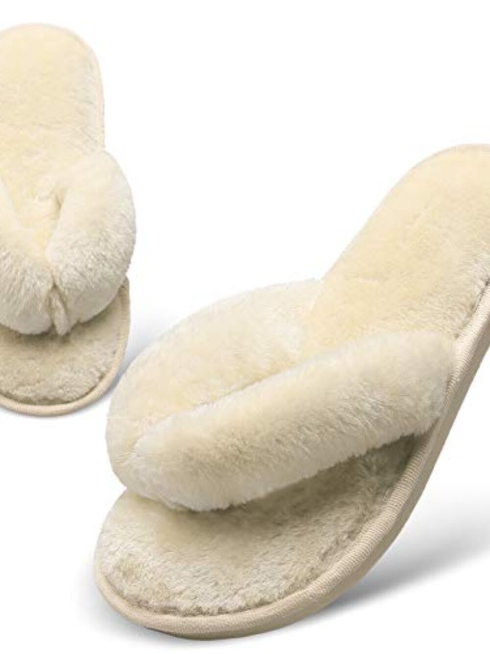 BRAND NEW Women's Light Cream Bedroom Slippers